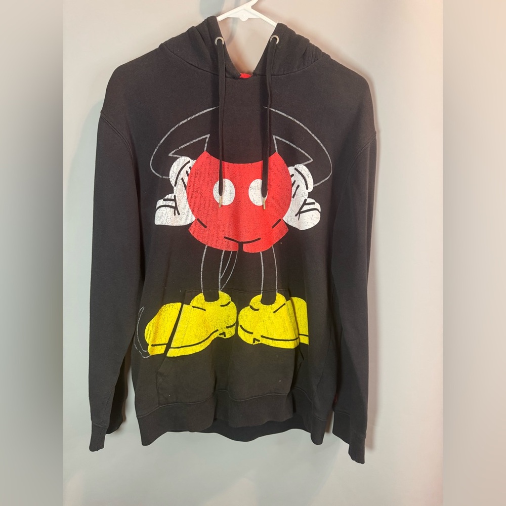 Mickey Mouse Ears Pullover Hoodie Disneyland Resort Long Sleeve Size Small